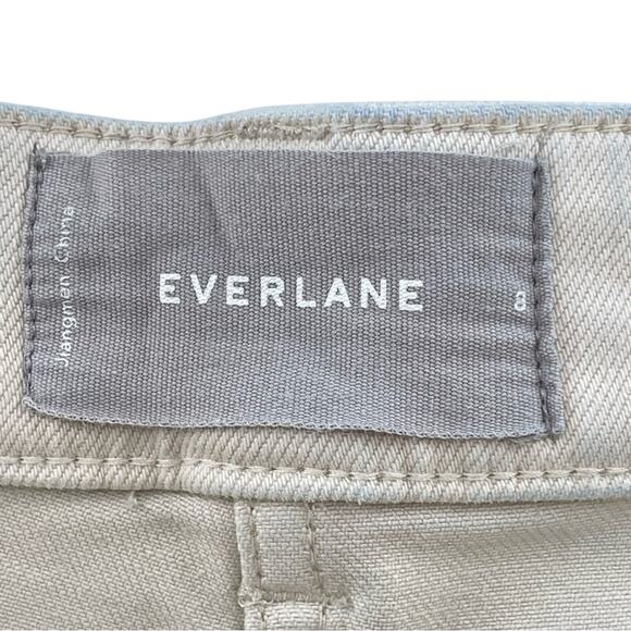 Everlane Wide Leg High Waisted Cropped Casual Quality Denim Jeans Size 8 Boho - Picture 15 of 16